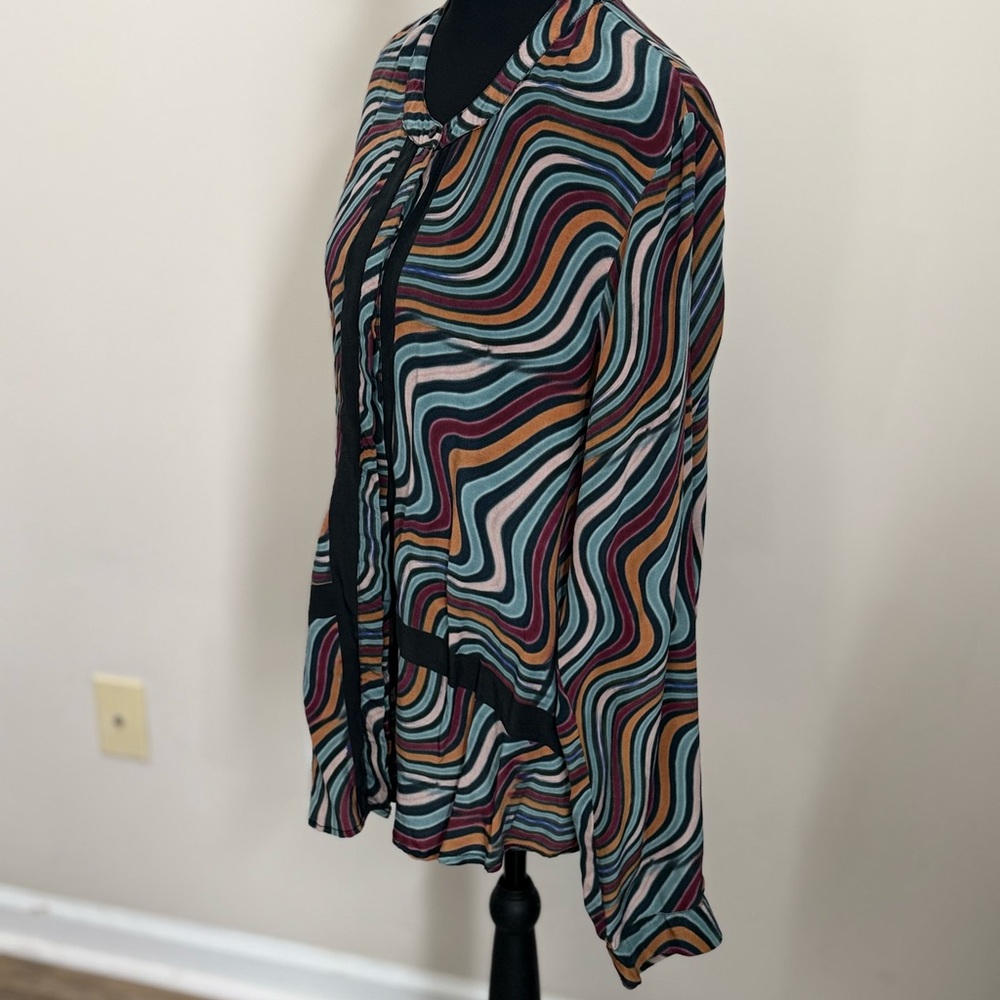 Tolani Multicolor Swirl Tunic